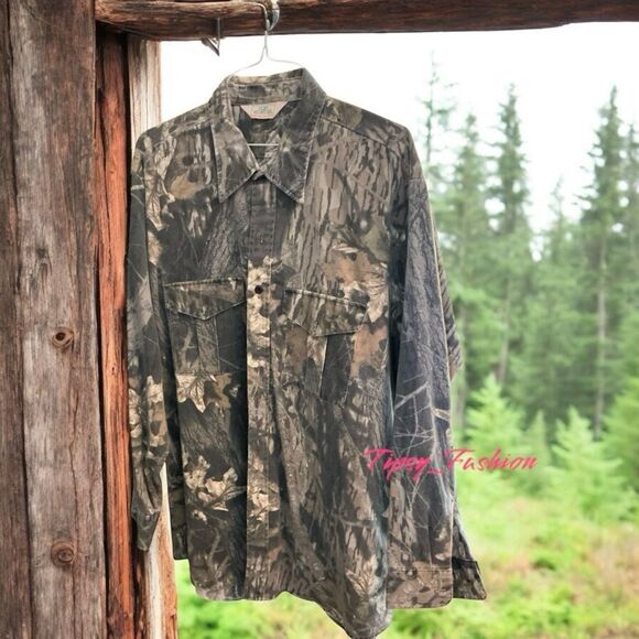 RedHead Woodland Camo Button-Down Shirt | Men’s XXL - Picture 1 of 5